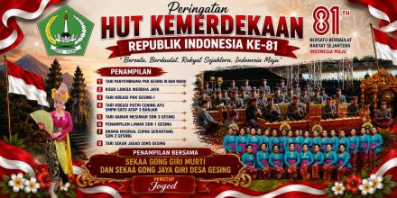 AYO HADIRI DAN MERIAHKAN MALAM PUNCAK PERINGATAN HUT KEMERDEKAAN RI KE - 81